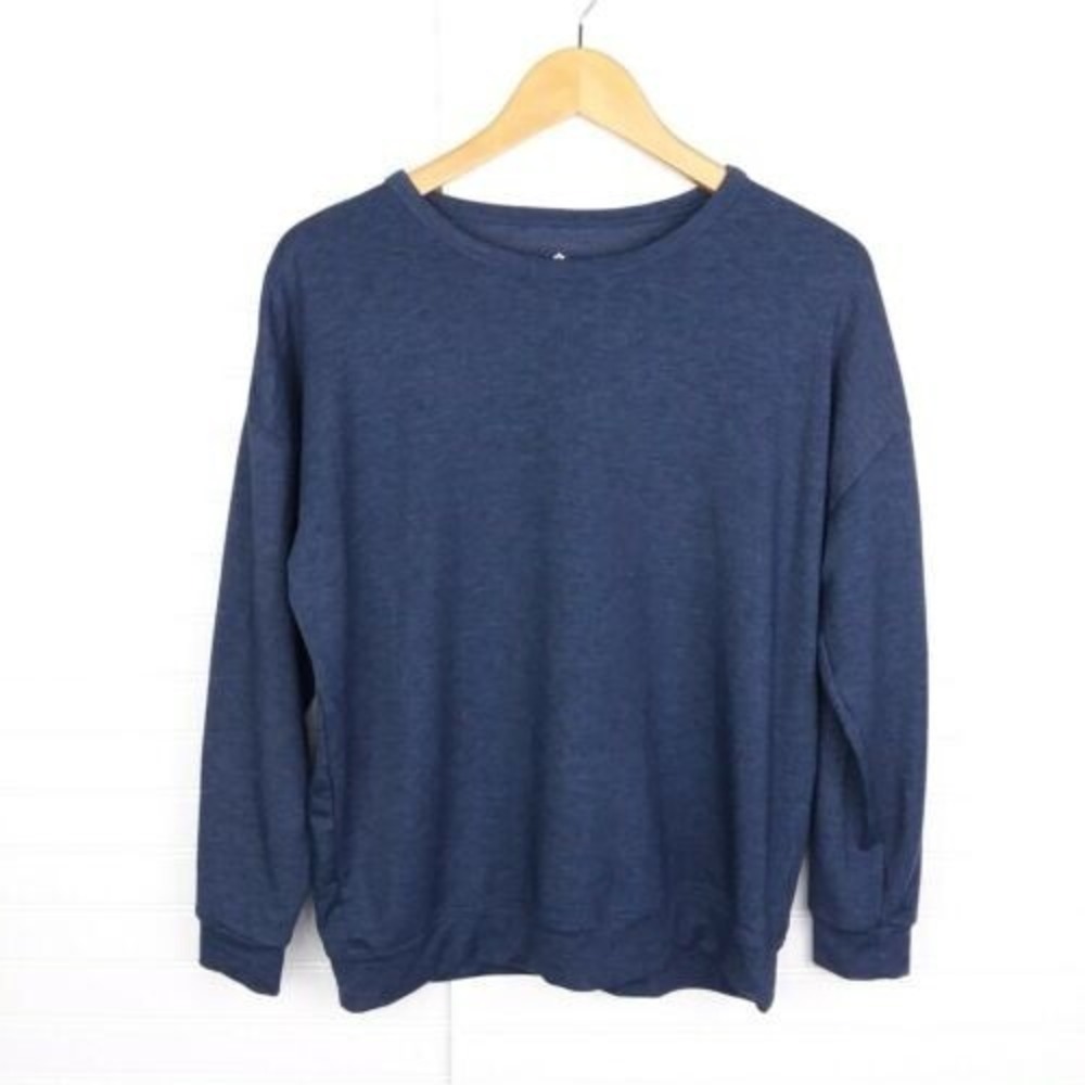 Tuff Athletics Blue Long Sleeves Crewneck Shirt Soft Stretch Athletics Sz Small